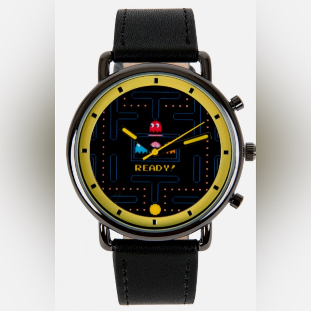 NWT Pac-Man Level Maze Ghost & Power Pellets Analog Watch